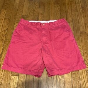 Madison Chino Shorts Mens 36 Red Casual Flat Front Preppy Above Knee Lightweight